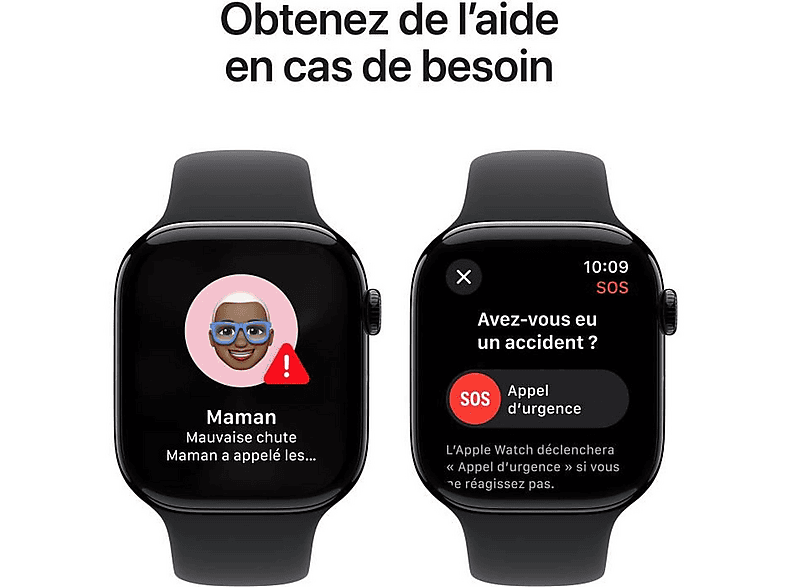 Smartwatch - Apple Watch Series 10, M/L, Aluminio, Negro (ref. 148902022)