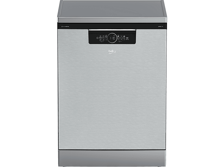 Lavavajillas libre instalación 60 cm - Beko BDFN36560XC, 15 servicios, 11 programas, 598 mm, Gris