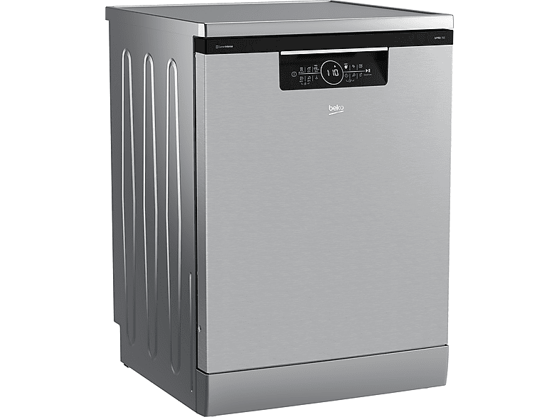 Lavavajillas libre instalación 60 cm - Beko BDFN36560XC, 15 servicios, 11 programas, 598 mm, Gris