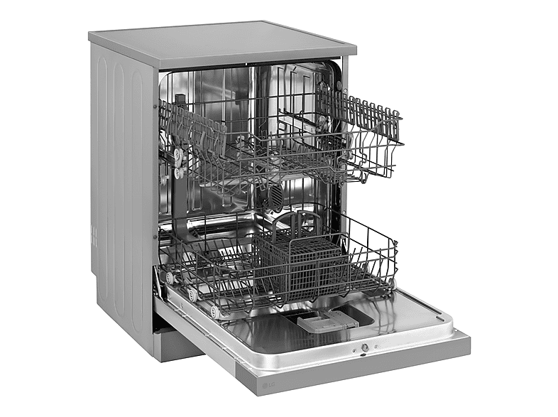 Lavavajillas libre instalación 60 cm - LG DF030FL, 13 servicios, 8 programas, 60 cm, Plata