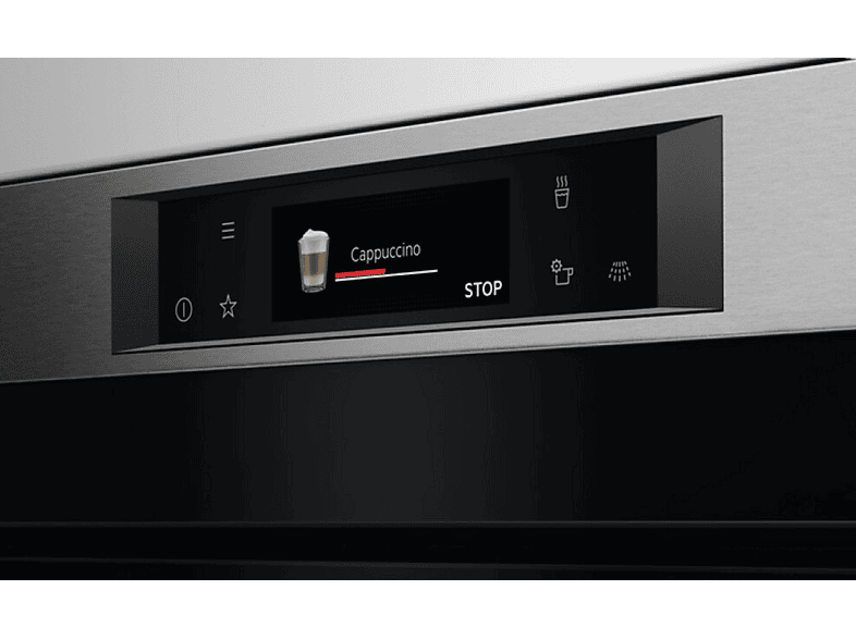 Máquina espresso - AEG KKA894500M, 1350 W, 2 tazas, Negro, Acero inoxidable