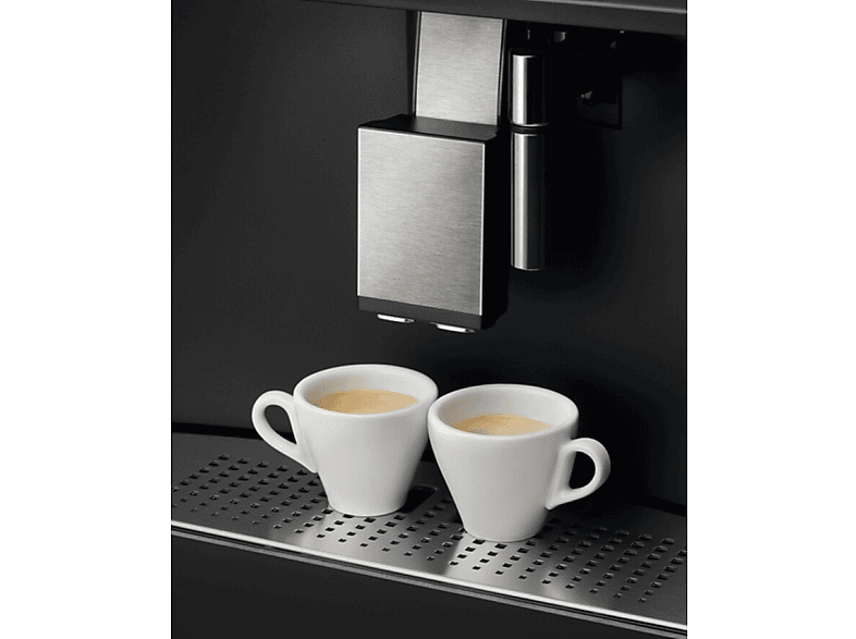 Máquina espresso - AEG KKA894500M, 1350 W, 2 tazas, Negro, Acero inoxidable