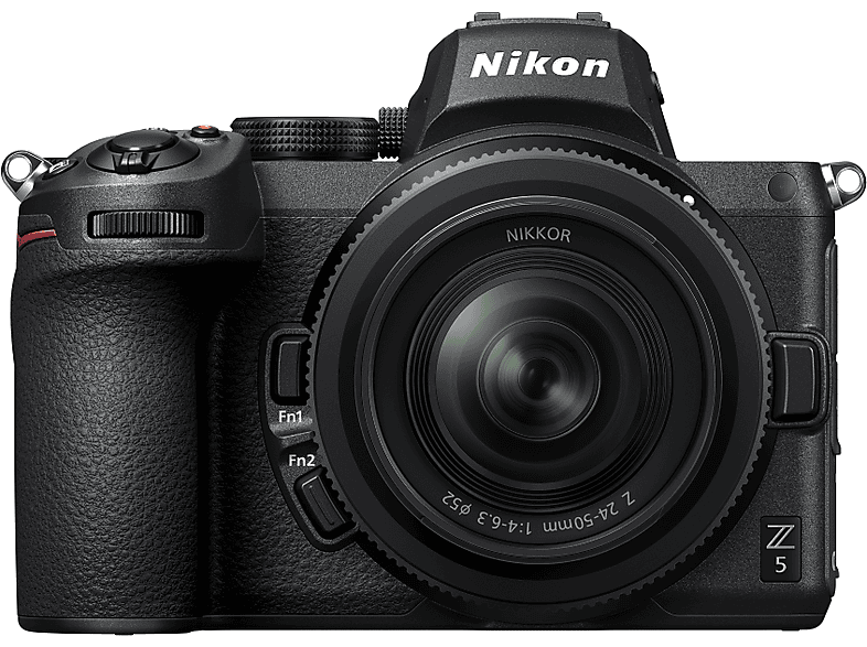 Cámara EVIL - Nikon Z5, Full Frame, Con objetivo Nikkor 24-50 mm F/4-6.3, 24.3 MP, WiFi, Bluetooth, Negro