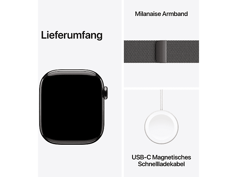 Smartwatch - Apple Watch Series 10, Titanio, Gris