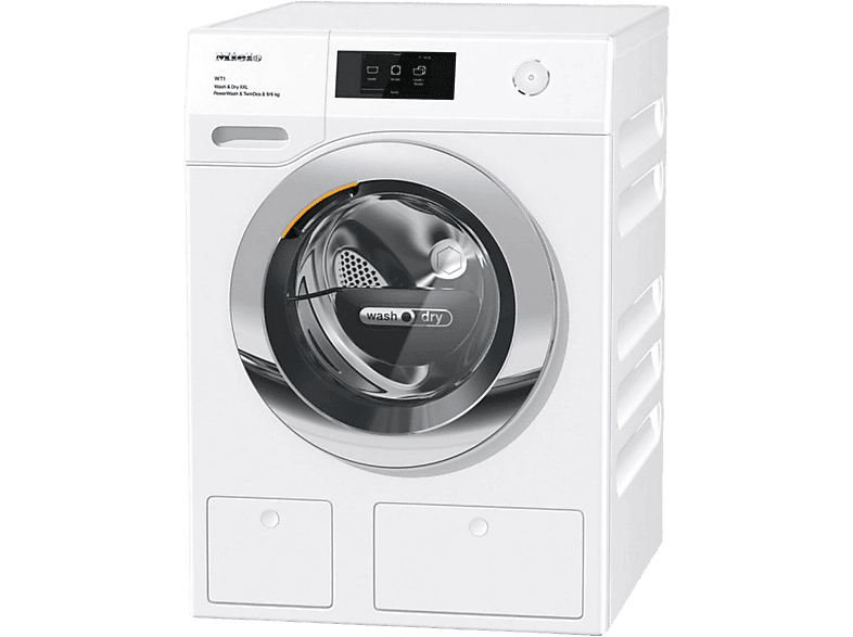 Lavadora secadora - Miele WTW 870 WPM, 9 kg de lavado, 6 kg de secado, 1600 rpm, Autodosificación, Blanco