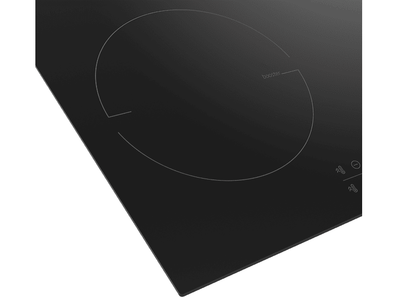 Placa inducción - Beko HII63205MT, 3 zonas, Zona grande 32 cm, Stop&Go, 60 cm, Negro