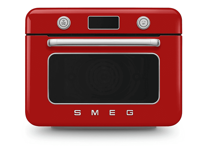 Horno de sobremesa - Smeg COF01RDEU, 1800 W, 30 l, Rojo