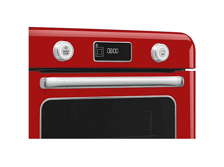 Horno de sobremesa - Smeg COF01RDEU, 1800 W, 30 l, Rojo