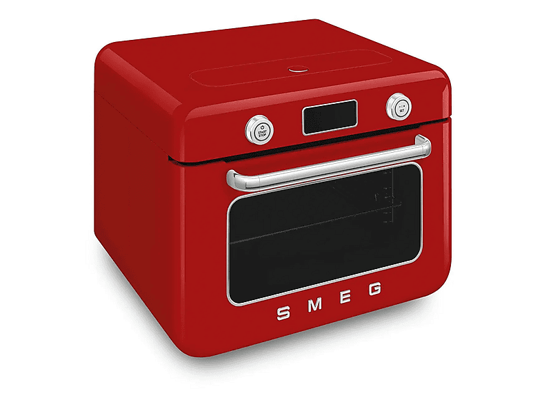 Horno de sobremesa - Smeg COF01RDEU, 1800 W, 30 l, Rojo