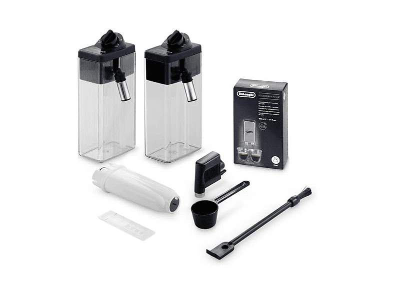 Máquina espresso - Hama Dinamica Plus ECAM 380.95.TB, 15 bar, 1450 W, 1 l, 2 tazas, Negro, Titanio