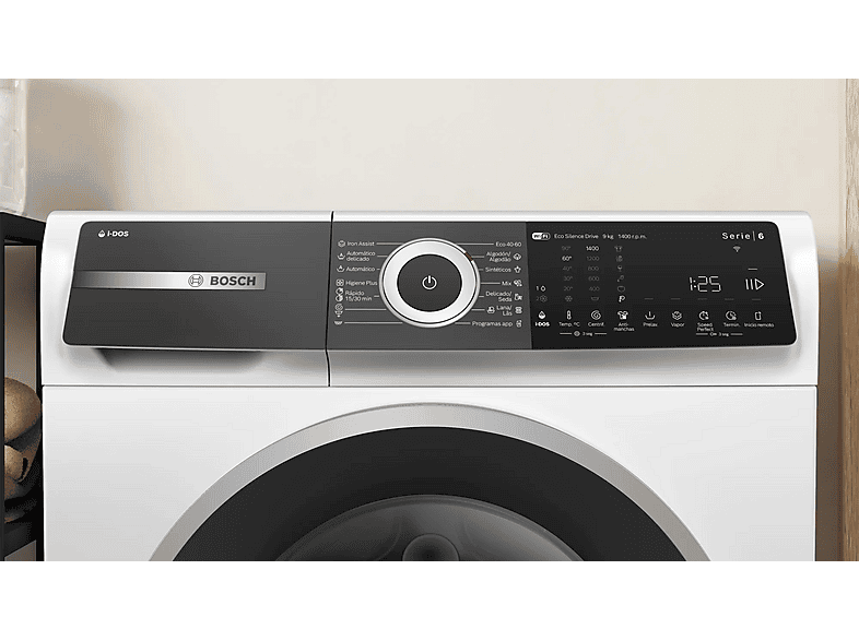 Lavadora carga frontal - Bosch Serie 6 WGH244A0ES, 9 kg, 1400 rpm, 14 programas, Blanco