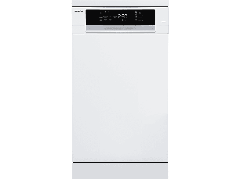 Lavavajillas libre instalación 45 cm - Daewoo DA1D5SW0ES, 10 servicios, 5 programas, 450 mm, Blanco