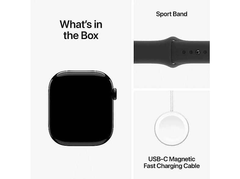 Smartwatch - Apple Watch  Series 10 Watch Series 10, S/M, Aluminio, Negro