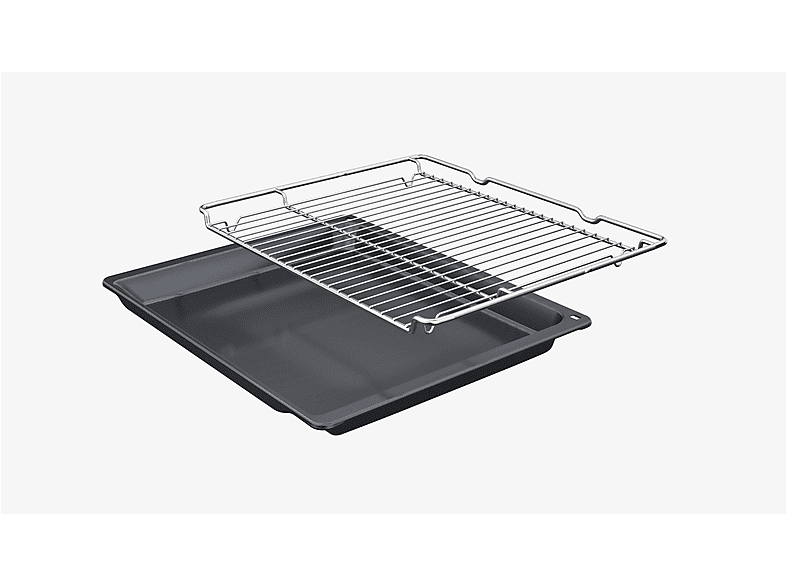 Horno convencional - Bosch HBA574BB3, Pirolítico, 71 l, 594 mm, Negro