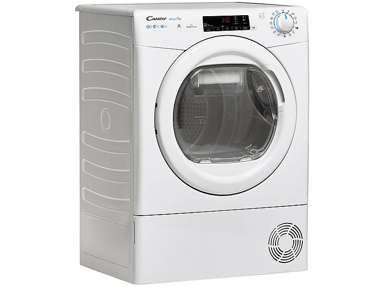 Secadora bomba de calor - Candy Smart Pro CSOE H9A2TE-S, 9kg, 15 programas, Wi-Fi, Función anti-arrugas, Blanco