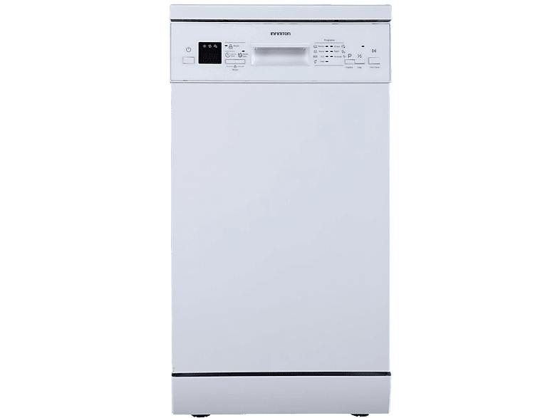 Lavavajillas - Infiniton DIW-4510W, Independiente, 10 servicios, 7 programas, 47dB, 45cm, Extra Drying, Blanco