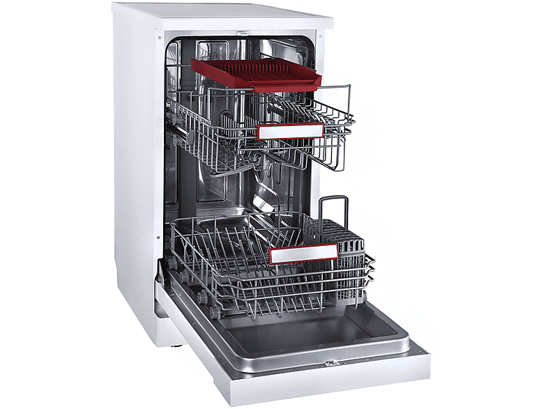 Lavavajillas - Infiniton DIW-4510W, Independiente, 10 servicios, 7 programas, 47dB, 45cm, Extra Drying, Blanco
