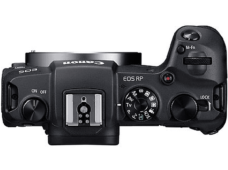 Cámara EVIL - Canon EOS RP, 26.2 MP, 7.50 cm, 4K, CMOS, WiFi, Bluetooth, 5 fps, Negro