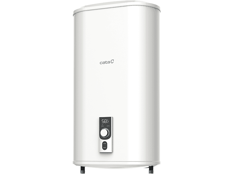 Termo eléctrico - Cata CTRS-100 E-SMART REV SLIM, 93 l, Blanco
