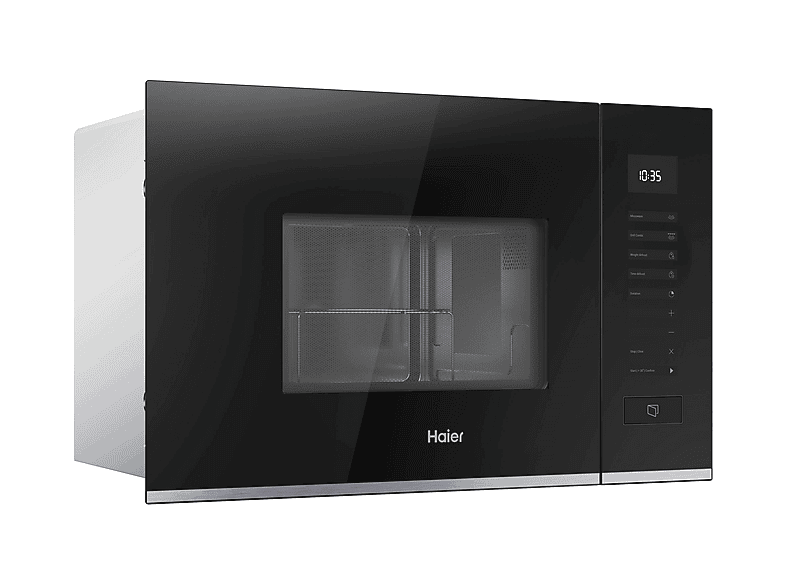 Microondas integrable - Haier H38FMWID2S7, 5 potencia, 20 l, Negro