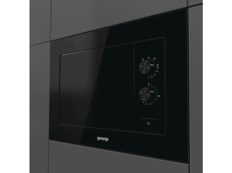 Microondas integrable - Gorenje BM171EG1B, 5 potencia, 17 l, Negro