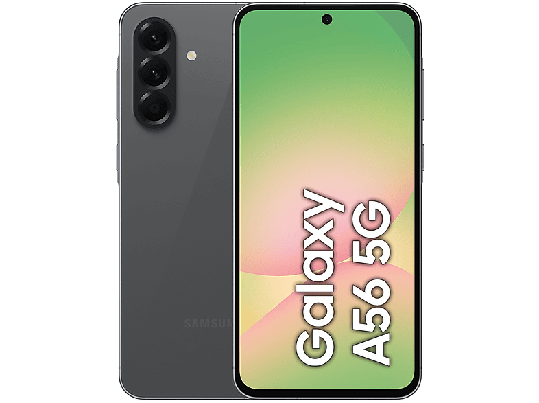 Smartphone - Samsung A56 6.6P/5G/8N/8+128GB/B, Negro, Móvil Android, 8 GB RAM, 6,7 " FHD+ Super AMOLED, Exynos 1580, 5,000 mAh