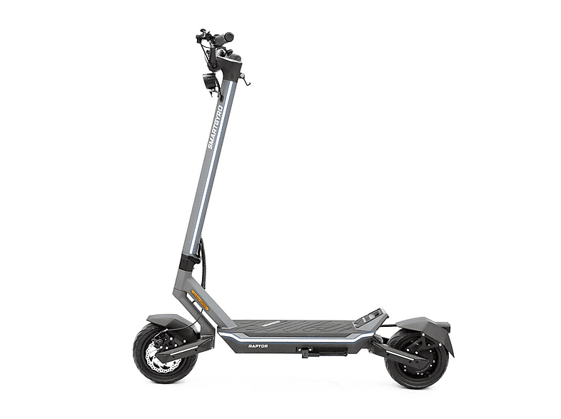 Patinete eléctrico - Smartgyro RAPTOR EVO LR, Pot. máx. 1000 W, Carga máx. 140 kg, 75 km autonomía, 20000 mAh, Azul