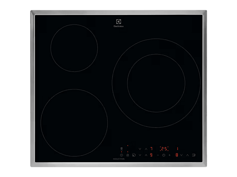 Placa inducción - Electrolux LIT6346M, 3 zonas, 576 mm, Negro