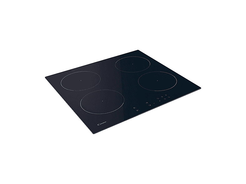 Placa de inducción - Candy 33803419, 4 zone(s) zonas, 59 cm, Negro