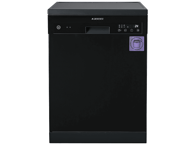 Lavavajillas libre instalación 60 cm - Jocel JLLI023018, 15 servicios, 6 programas, 60 cm, negro