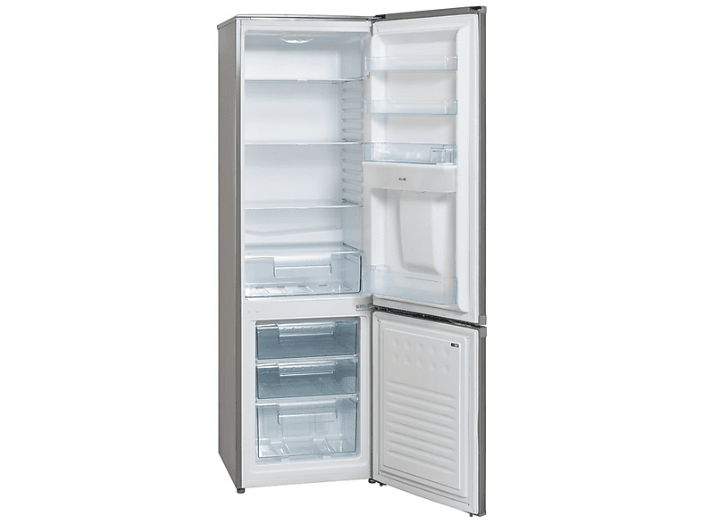 Frigorífico combi - Jocel JC-273 LID, compresor, Altura 176 cm, Capacidad 260 l, Inox