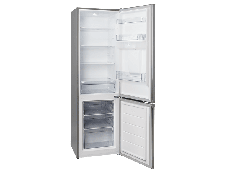 Frigorífico combi - Jocel JC-273 LID, compresor, Altura 176 cm, Capacidad 260 l, Inox