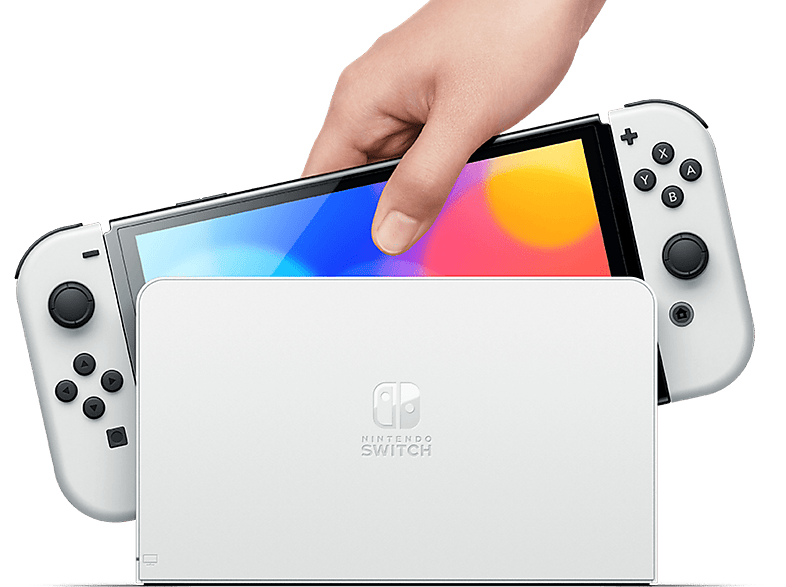 Consola - Nintendo Switch OLED, 7", Joy-Con, 64 GB, Blanco