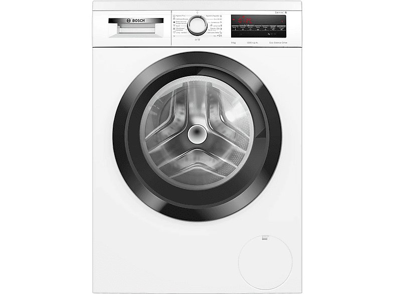 Lavadora carga frontal - Bosch Serie 6 WUU24T64ES, 9 kg, White