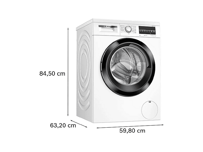 Lavadora carga frontal - Bosch Serie 6 WUU24T64ES, 9 kg, White
