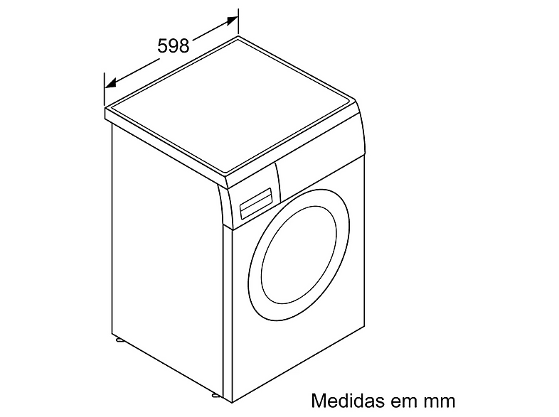 Lavadora carga frontal - Bosch Serie 6 WUU24T64ES, 9 kg, White