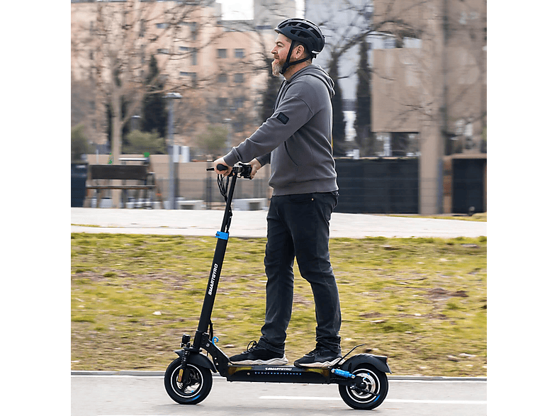 Patinete eléctrico - Smartgyro XTREME SPEEDWAY, Pot. máx. 800 W, Carga máx. 140 kg, 45 km autonomía, 13,000 mAh, Negro