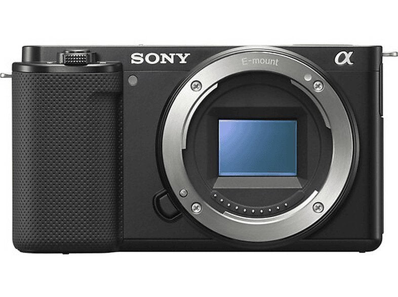 Cámara EVIL - Sony ZV-E10, 24.2 MP, APS-C, Vídeo 4K, 11 fps, Pantalla giratoria, Sólo Cuerpo, Negro