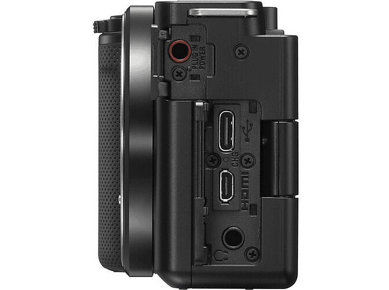 Cámara EVIL - Sony ZV-E10, 24.2 MP, APS-C, Vídeo 4K, 11 fps, Pantalla giratoria, Sólo Cuerpo, Negro