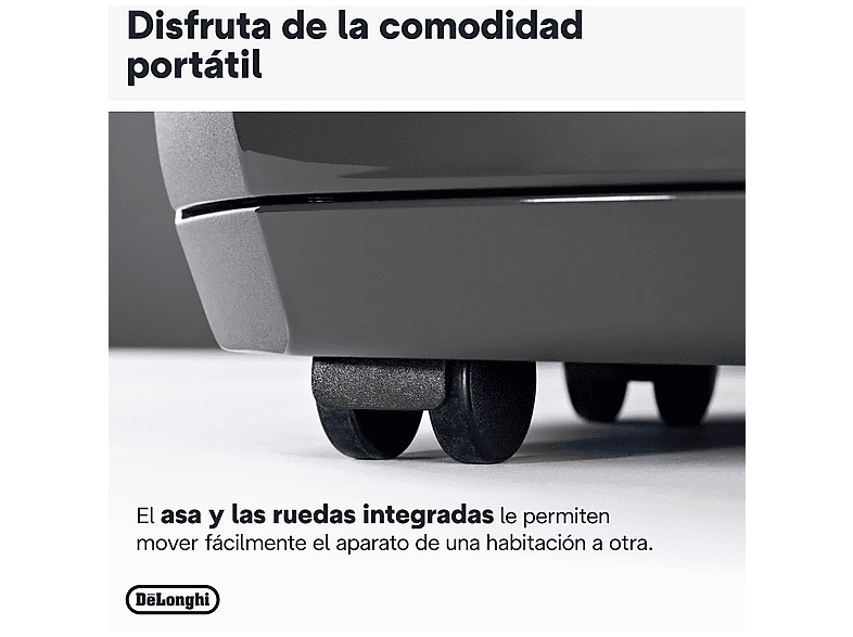 Deshumidificador - De Longhi, De'Longhi Tasciugo AriaDry DDSX220WFA, Extracción de 21 l/día, Capacidad 5 l, Superficie 90 m³, Secado ropa, Negro
