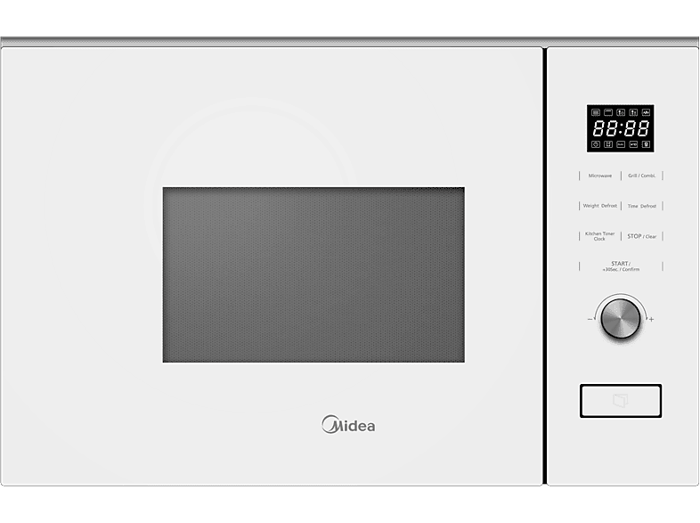 Microondas - Midea MBMTG820H-WH, 1 kW, 1 l, Blanco