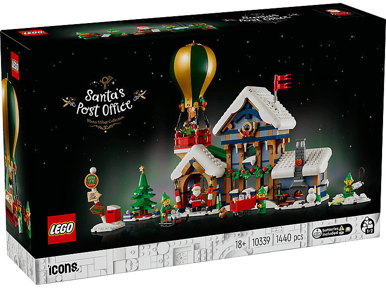 Juego de construcción - LEGO Oficina de Correos Papá Noel: Maqueta Adultos, Regalo Navideño Winter Village 10339, edad recomendada: 18 año(s)