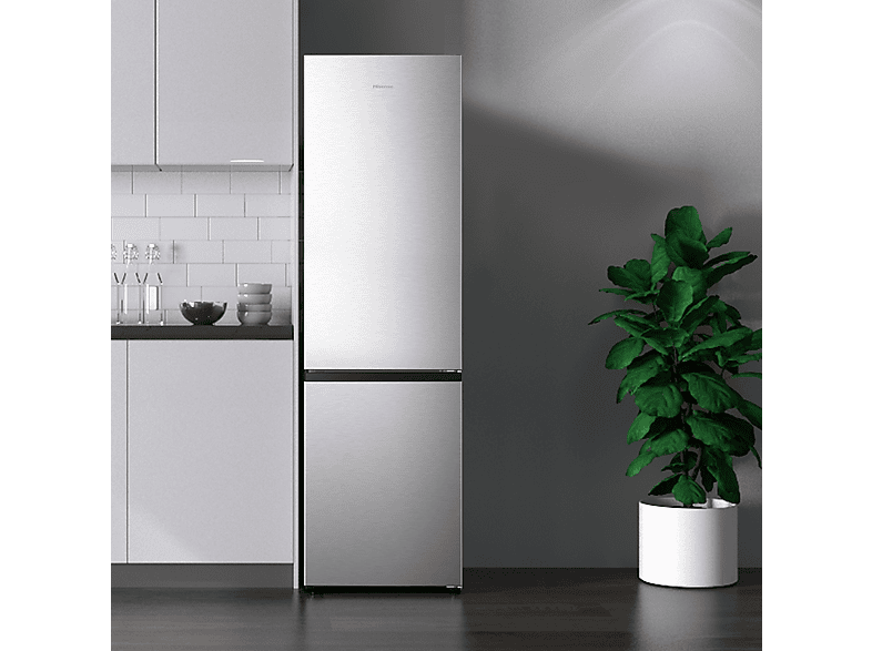 Frigorífico combi - Hisense RB440N4BCE, 200.4 cm, 336l, Freshzone, Iluminación LED, Multi Airflow, Inox