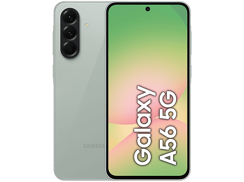 Smartphone - Samsung A56 6.6P/5G/8N/8+128GB/GR, Oliva, Móvil Android, 8 GB RAM, 6,7 " Super AMOLED, Gorilla Glass Victus+, 120 Hz, 5,000 mAh