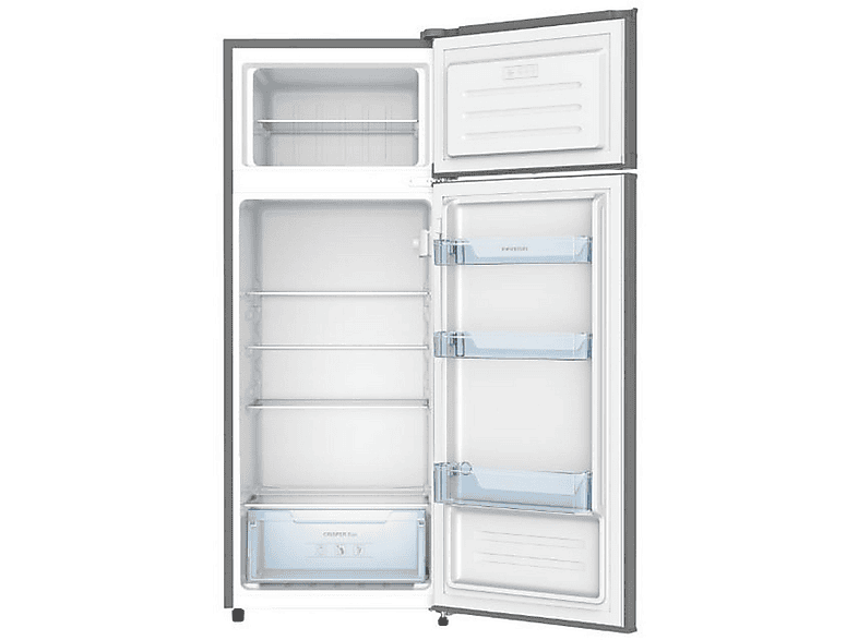 Frigorifico dos puertas - Infiniton FG-A145I, Ciclico, Altura 143 cm, Capacidad 200 l, Inox