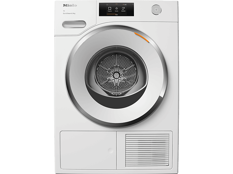 Secadora bomba de calor - Miele TWR780WP Eco&Steam, 9kg, 20 programas, Blanco