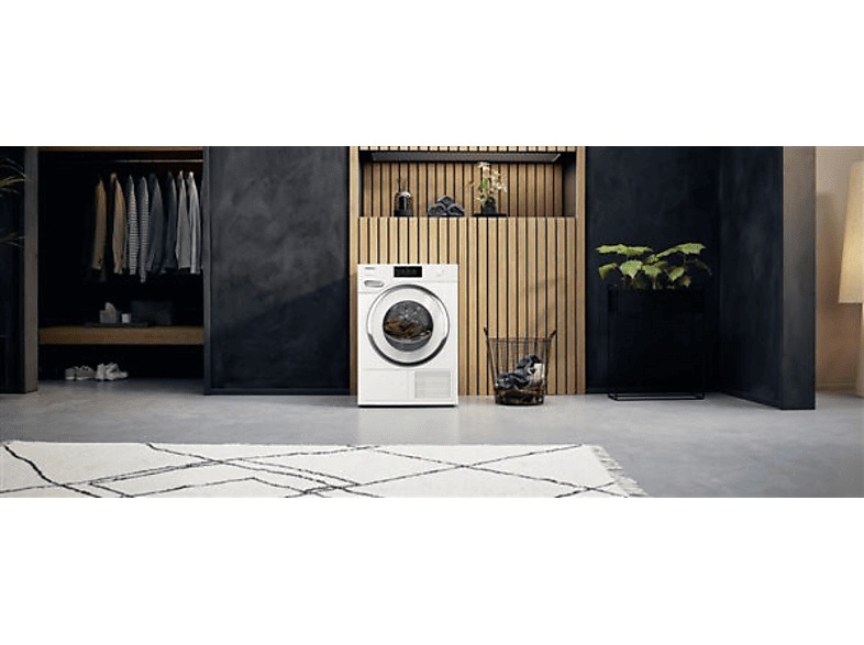 Secadora bomba de calor - Miele TWR780WP Eco&Steam, 9kg, 20 programas, Blanco