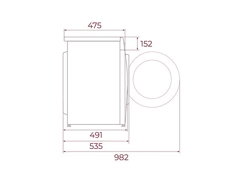 Lavadora carga frontal - Teka WMK 40840 INOX, 8 kg, 15 programas, Acero inoxidable