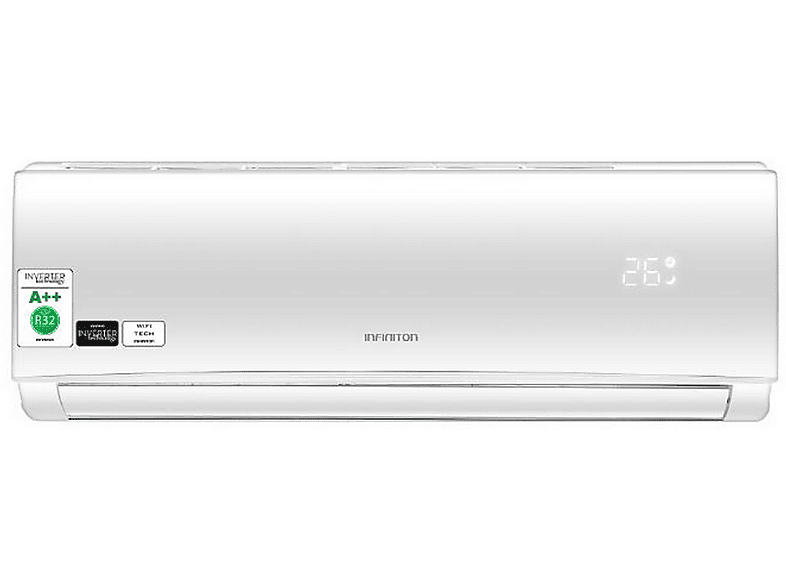 Aire acondicionado Split 1x1 - Infiniton SPTSE12A2, 24000 fg/h, Función Inverter, Blanco