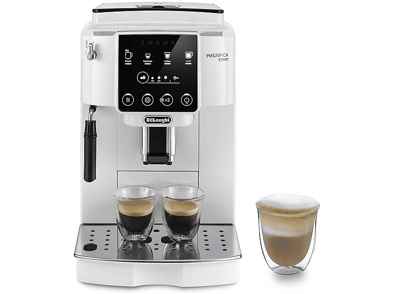 Cafetera superautomática - Delonghi Magnifica S ECAM220.20.W, 15 bar, 1450 W, 2 tazas, Blanco